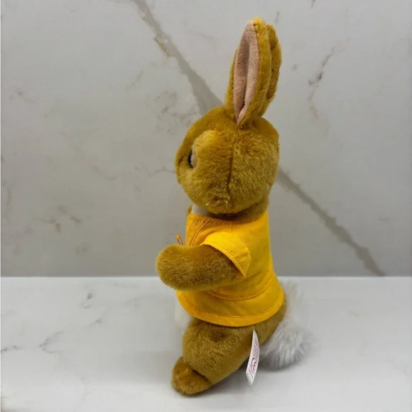 Ty 2018 Peter Rabbit Mopsy Bunny Rabbit Plush with Yellow Jacket - Picture 3 of 6